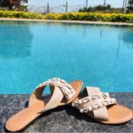 Verde Sakhi Cross Strapped Open Toe Slide | Women Sandals