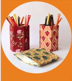 Upcycled Fabric Pen Holder